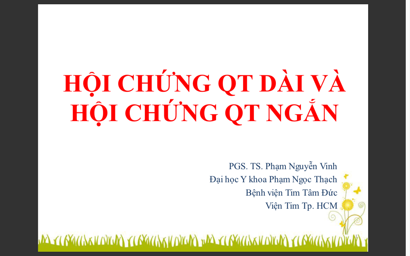 Hội chứng QT dài và hội chứng QT ngắn