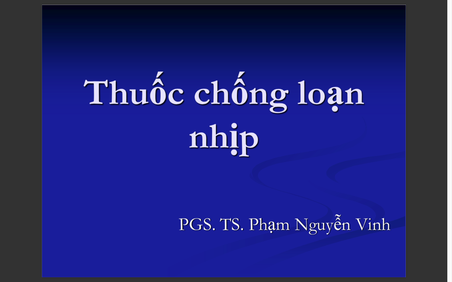 Thuốc chống loạn nhịp