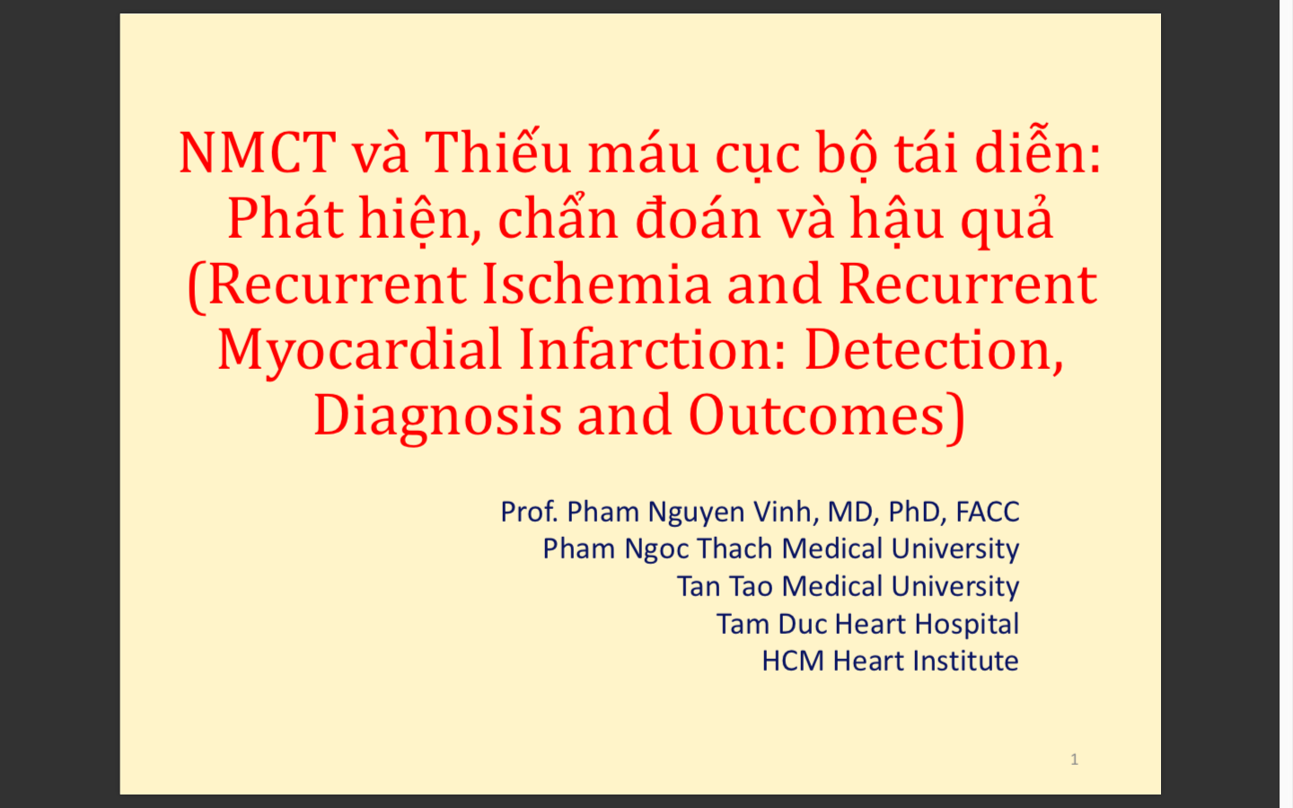 Nhồi máu cơ tim và Thiếu máu cục bộ tái diễn Phát hiện, chẩn đoán và hậu quả