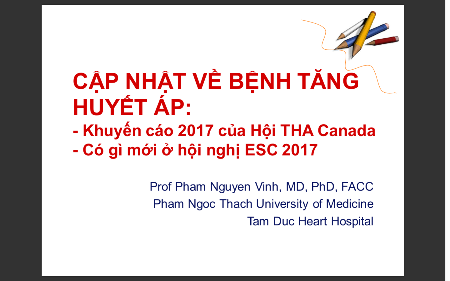 Cập nhật Tăng huyết áp 2017