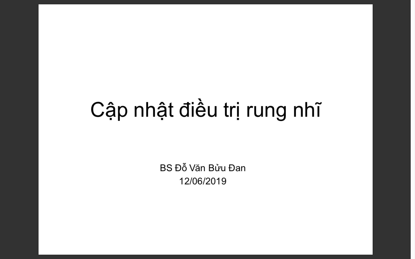 Cập nhật điều trị rung nhĩ