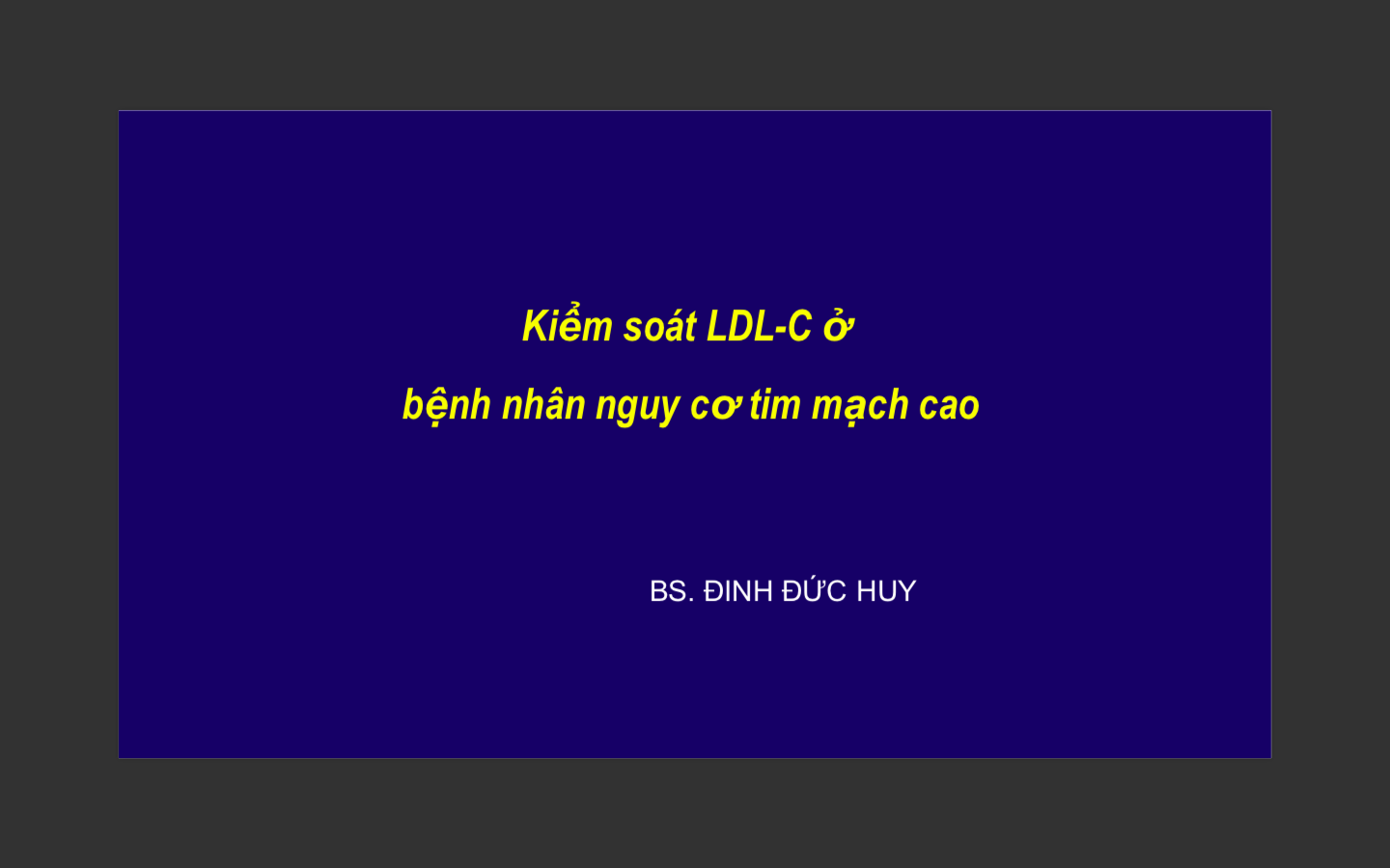 Statin - Tâm Đức