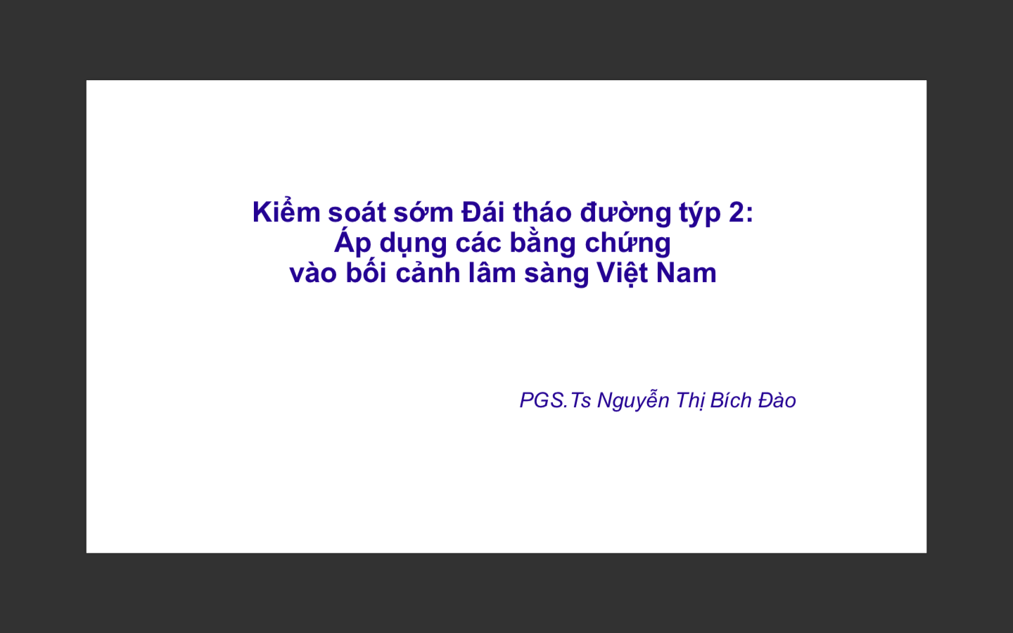 Bs Bích Đào - Bv Tâm Đức
