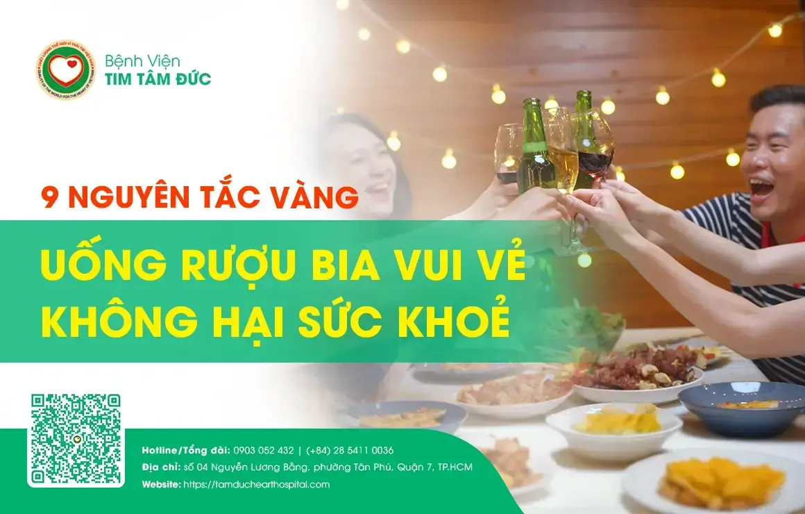 9 Nguyên tắc vàng uống rượu bia an toàn cho sức khỏe ngày Tết