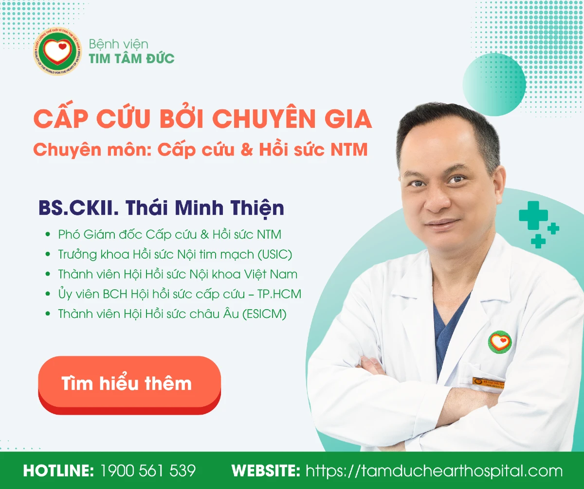 [ Cấp cứu bởi Chuyên gia ] - BS.CKII. Thái Minh Thiện - Phó Giám đốc Cấp cứu & Hồi sức Nội tim mạch