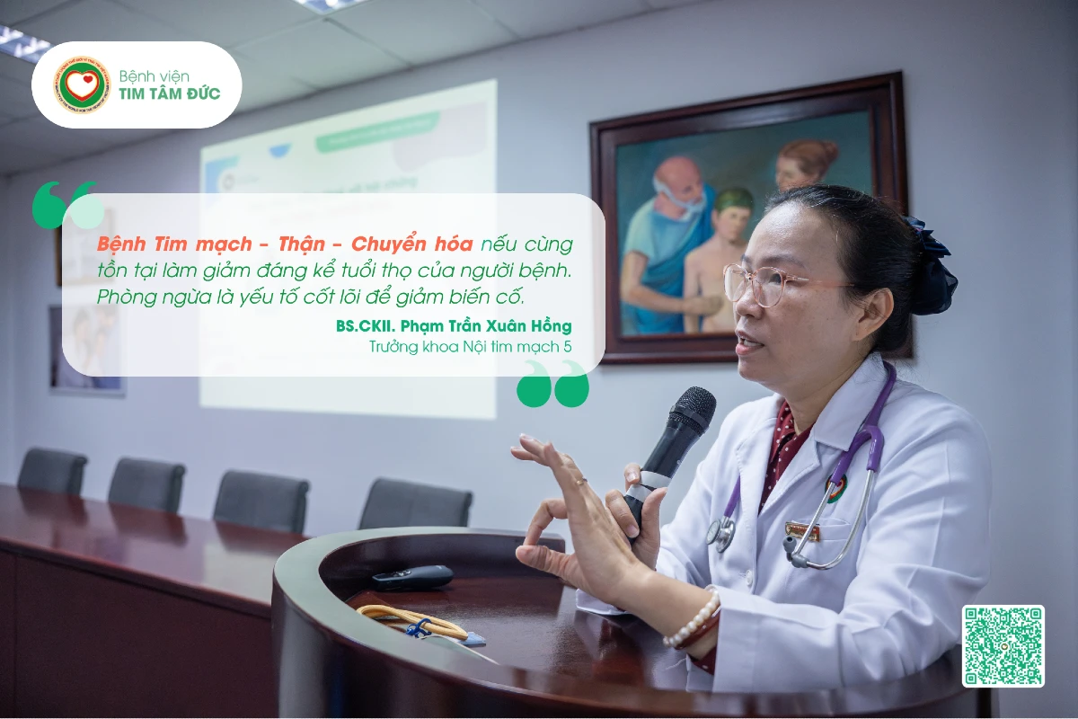 Tư vấn Sức khỏe Tim mạch Tháng 6: Hiểu đúng, Sống khỏe với hội chứng Tim - Thận - Chuyển hóa