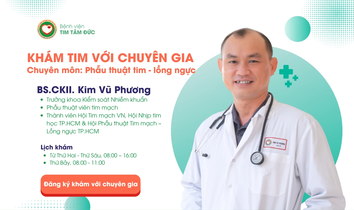 [ Khám tim với Chuyên gia ] - BS.CKII. Kim Vũ Phương, Phẫu thuật viên chuyên môn sâu, giàu kinh nghiệm