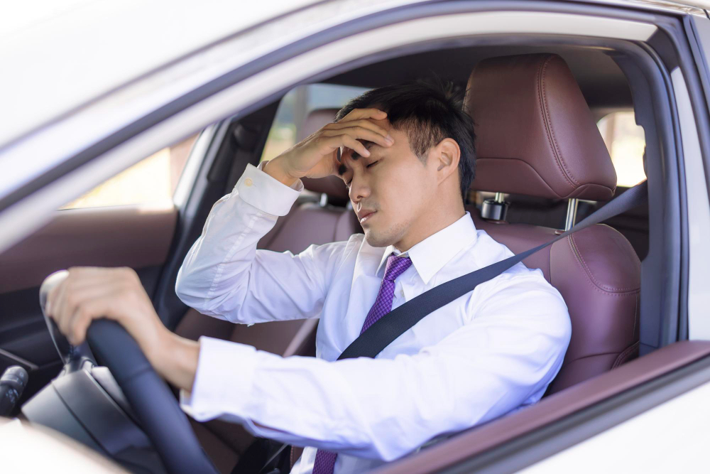 Tài xế chịu áp lực công việc
