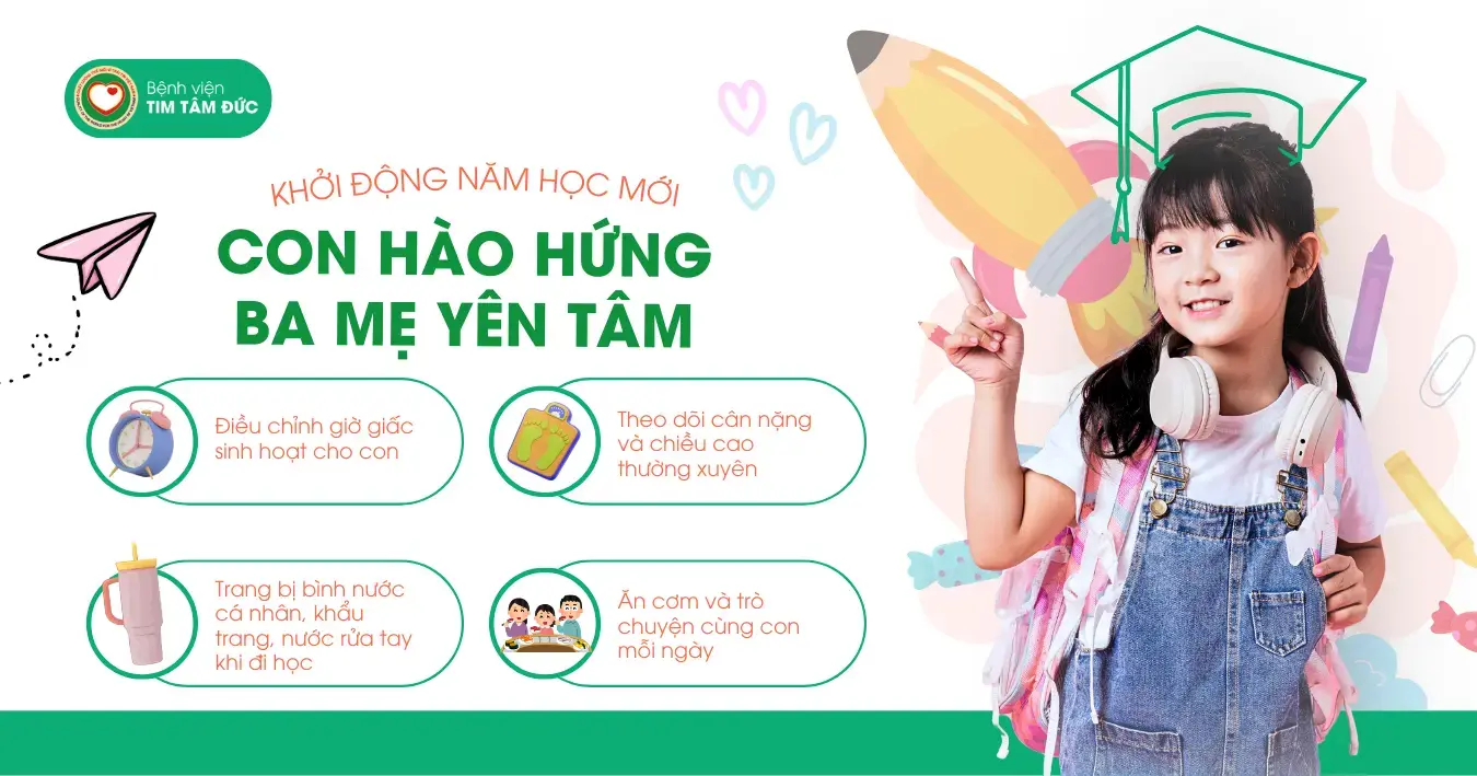 Phụ huynh chú ý những điều này cho sức khỏe của con đầu năm học