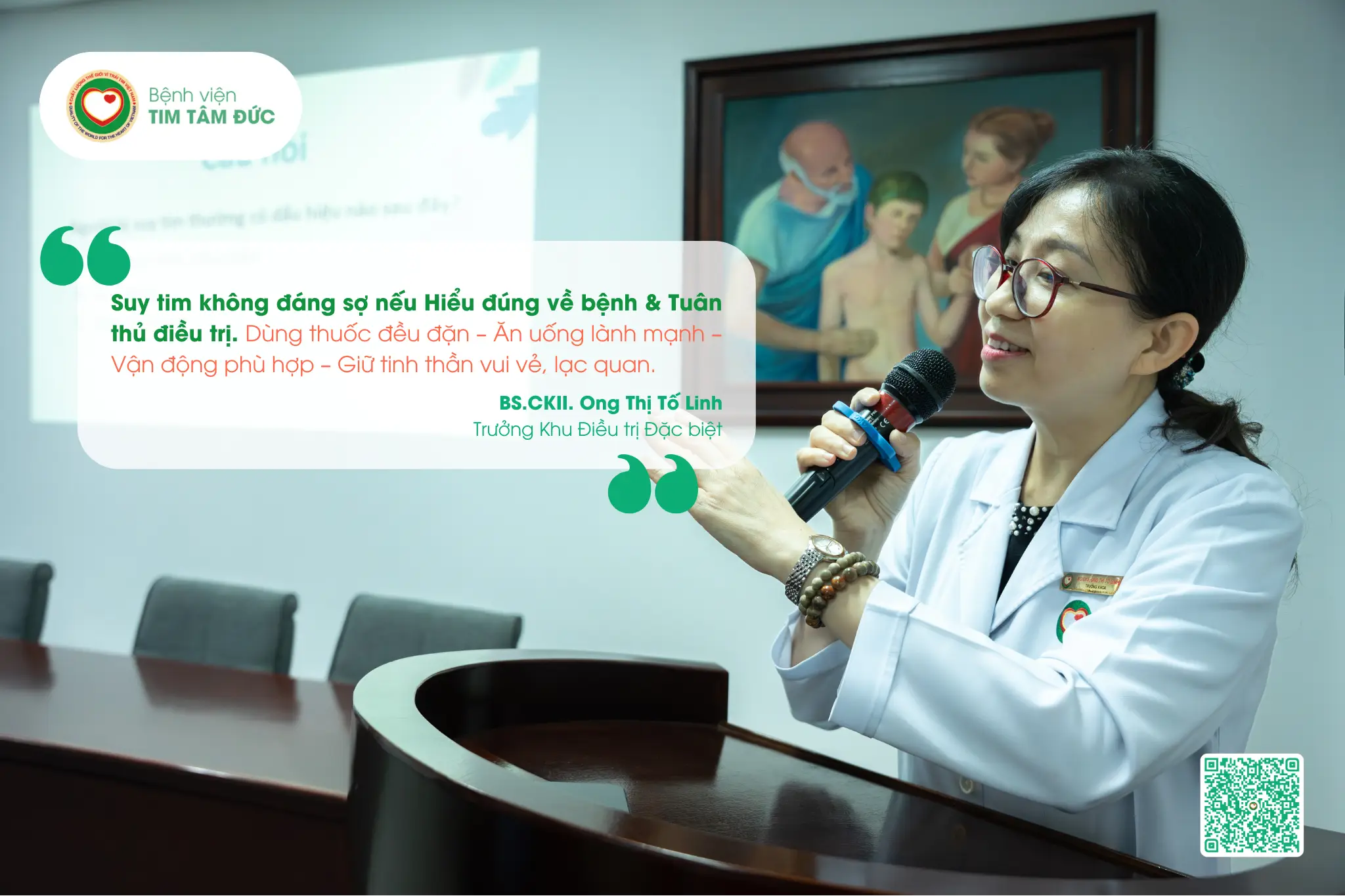 Bác sĩ tư vấn “bí kíp” giúp người bệnh Suy tim sống vui khoẻ mỗi ngày