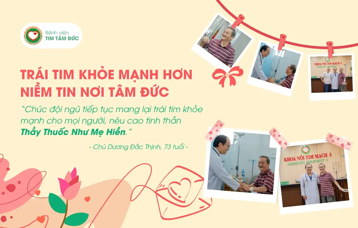 Trái tim khỏe mạnh hơn nhờ trao niềm tin nơi Tâm Đức