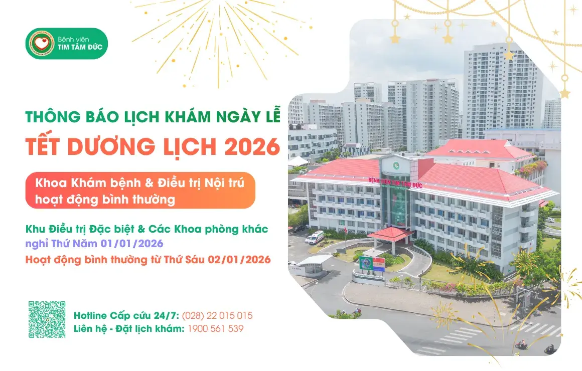 Thông báo: Lịch khám ngày Tết Dương lịch 01/01/2026